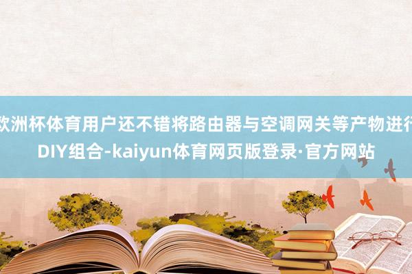 欧洲杯体育用户还不错将路由器与空调网关等产物进行DIY组合-kaiyun体育网页版登录·官方网站